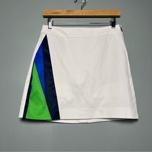 Polo Golf Ralph Lauren Active Skort A-Line Skirt White Green Navy Women’s Size 0